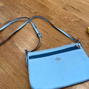 COACH bag -blue and teal.